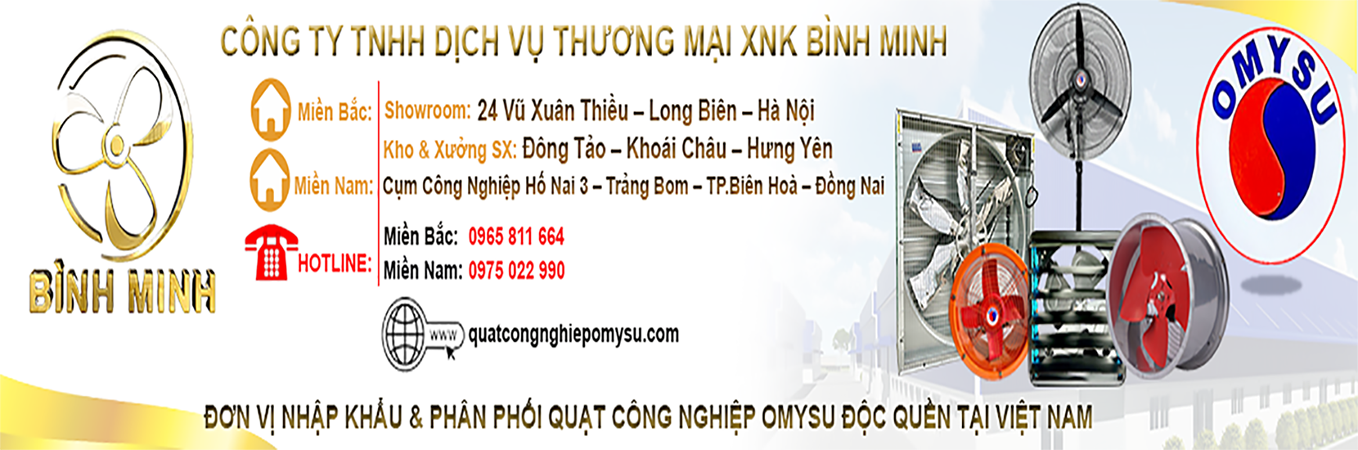 Nhà phân phối quạt hút thông gió công nghiệp hàng đầu Việt Nam